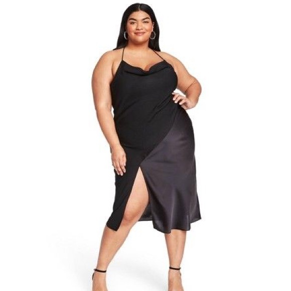 NWT! SOLD OUT STYLE! Flattering Target CUSHNIE Black Slip Dress LIMITED EDITION - Picture 5 of 13